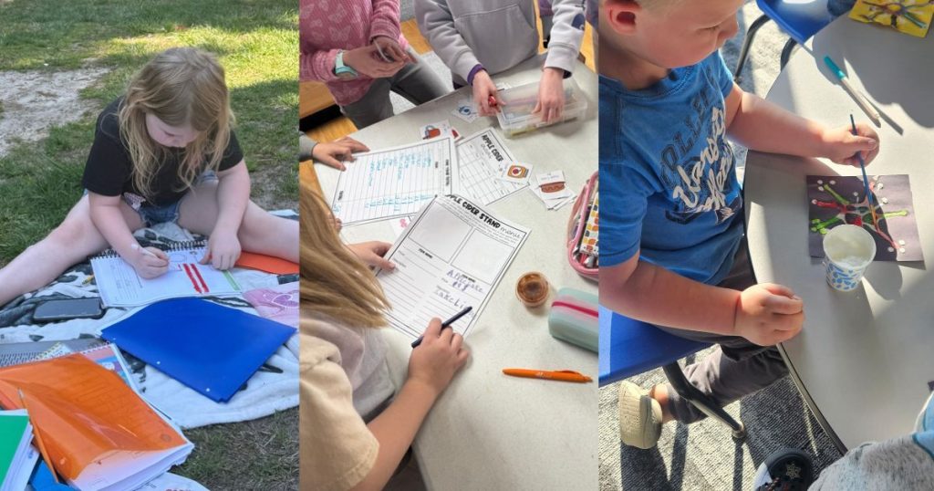 Sharp Kids Homeschooling in different places.